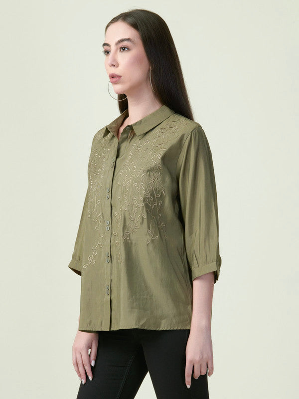 Albion Premium Ladies Ol Olive Top