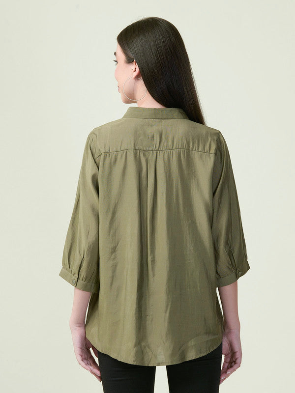 Albion Premium Ladies Ol Olive Top