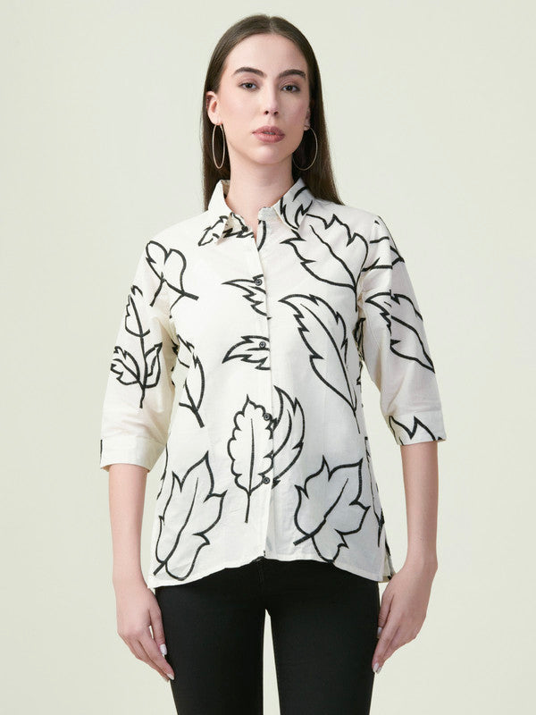 Albion Premium Ladies Mns Off White Shirt