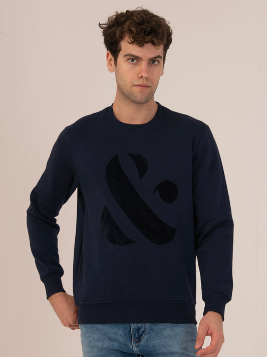 Albion Men’s Heavyweight Winter Sweatshirt_Charcoal blue