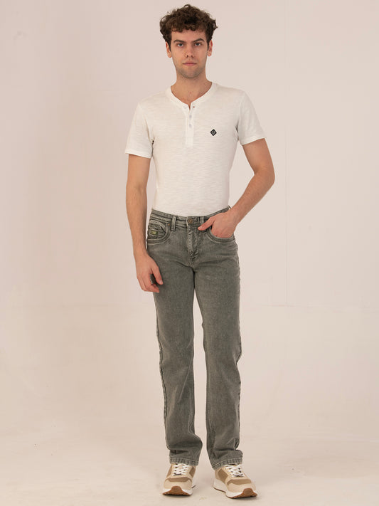 Albion Men’s Premium Stretch Straight-Leg Jeans