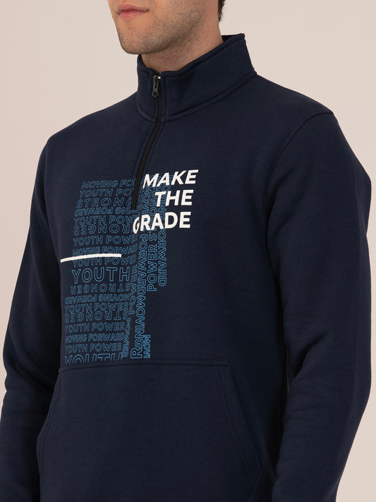 Albion Men’s Winter Streetwear Sweatshirt_charcoal Blue