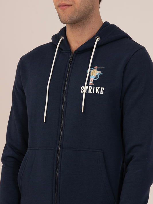 Men's Premium Fleece Hoodie – Oversized & Warm_navy