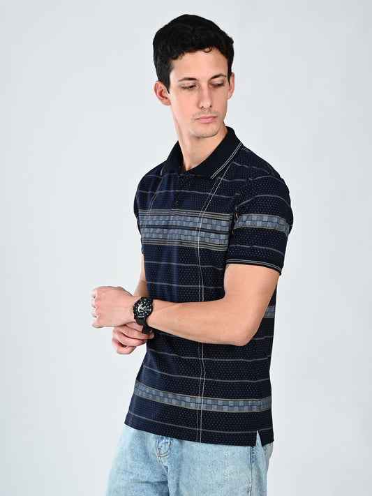 Albion Men Regular Fit Collar T-Shirt