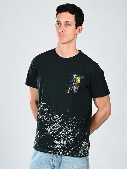 Albion Casual Cotton Round Neck T-Shirt for Men