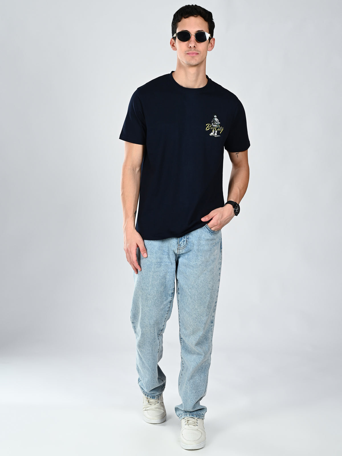 Albion Men’s Round Neck Cotton T-Shirt
