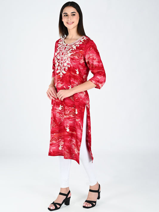 AlbionWomen Straight Kurta Comfortable for All-Day Wear