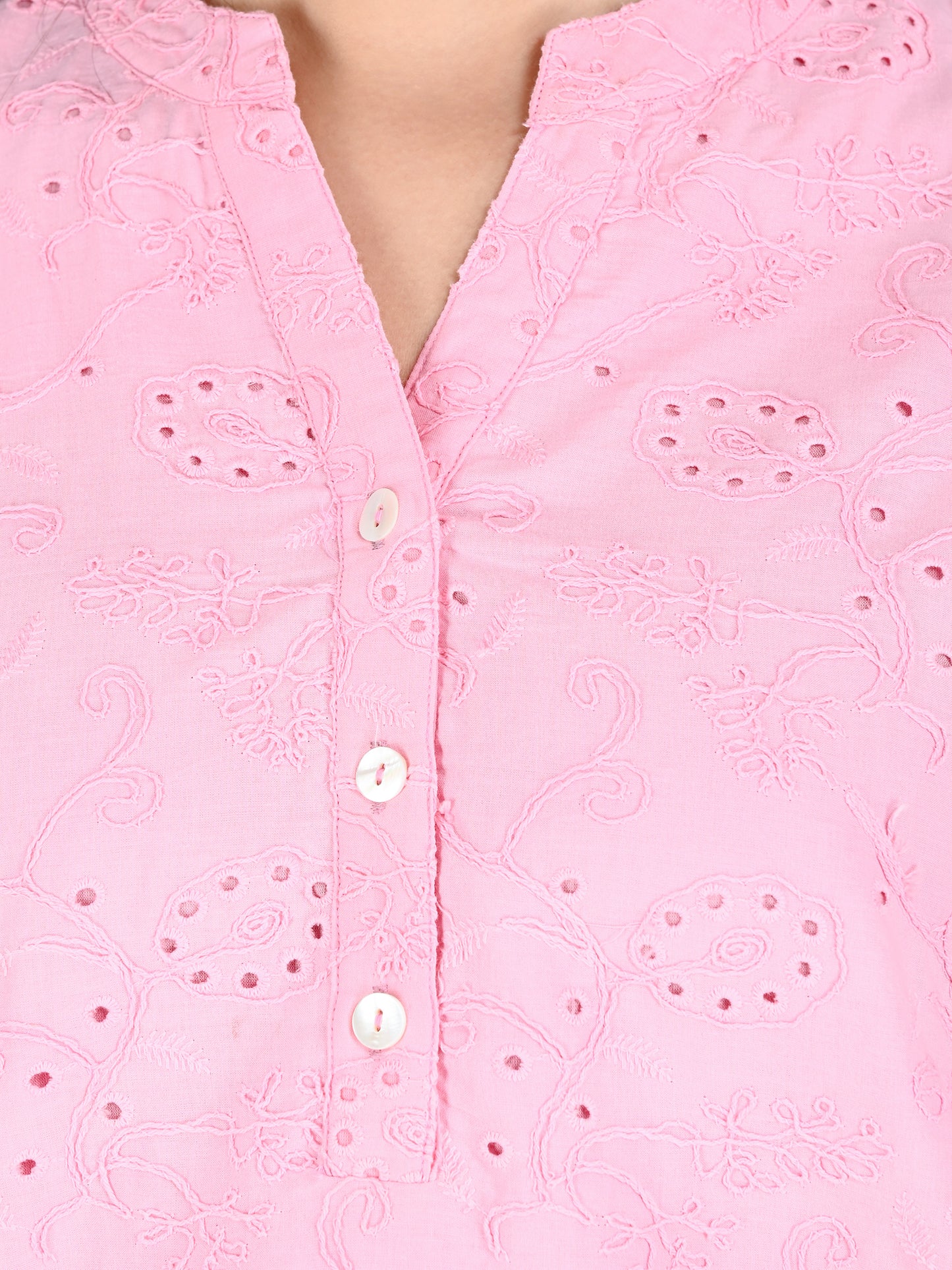 AlbionWomen Pink Straight Kurta Comfortable for All-Day Wear