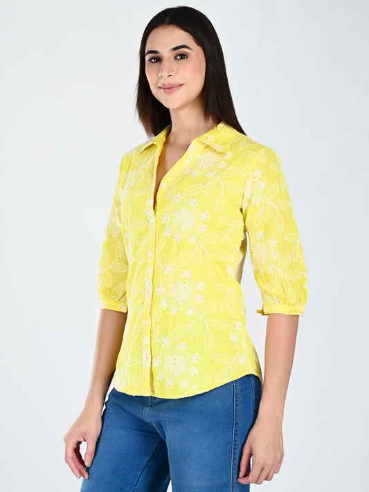 Albion Women Lemon Mist Thread Top