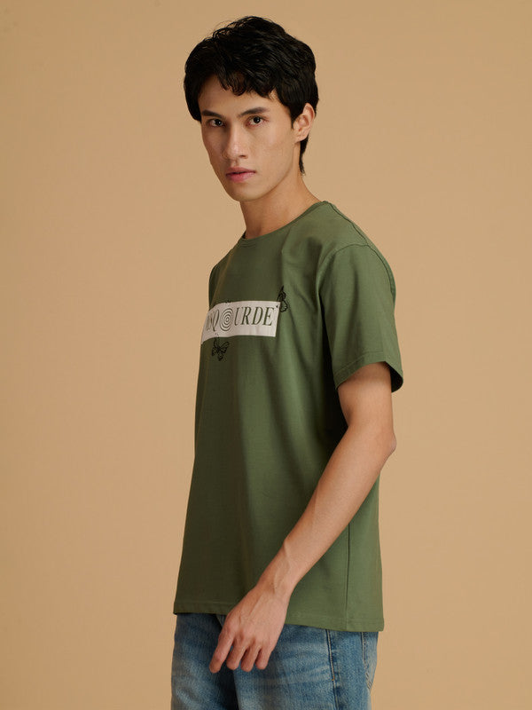 Albion Premium Cyan Green Men T-Shirt