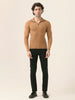 Albion Men’s Classic Fit Pullover – Durable, Stylish, and Comfortable_Brown