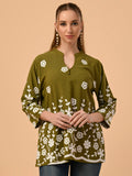 Albion Premium Ambika Green Top