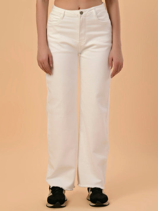Albion Premium Vestron White Jeans For Women