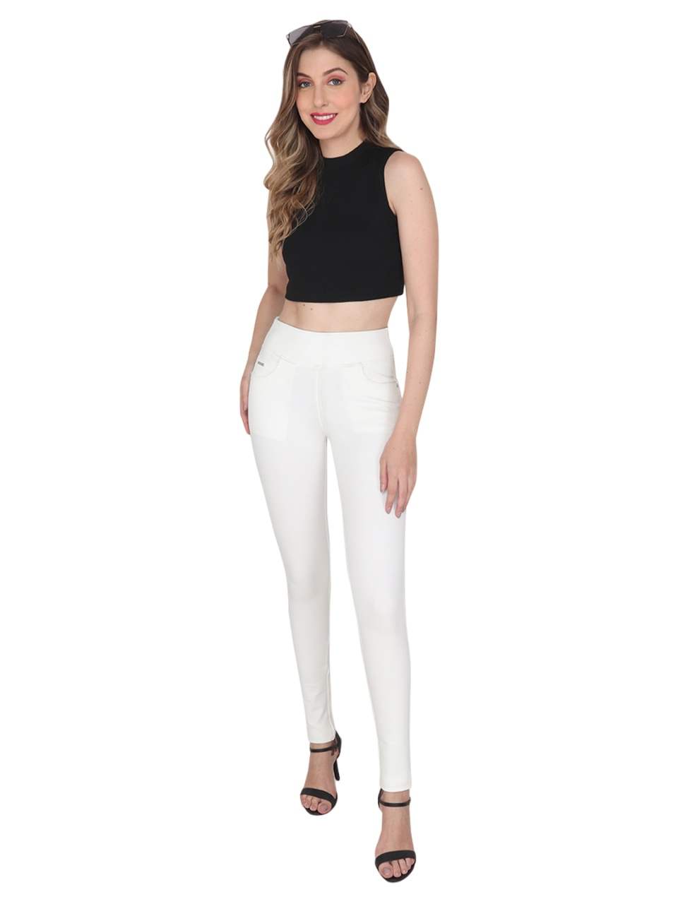 Albion Women Premium White Jegging