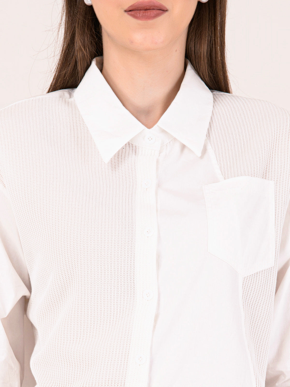 Albion White Smart Top for Women – Stylish & Comfortable