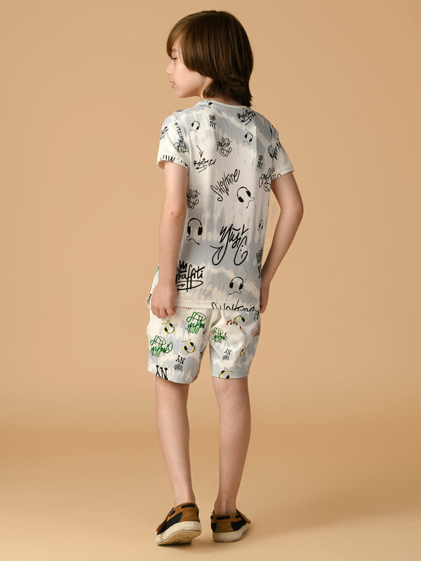 Albion Premium Boys White Co-ord set