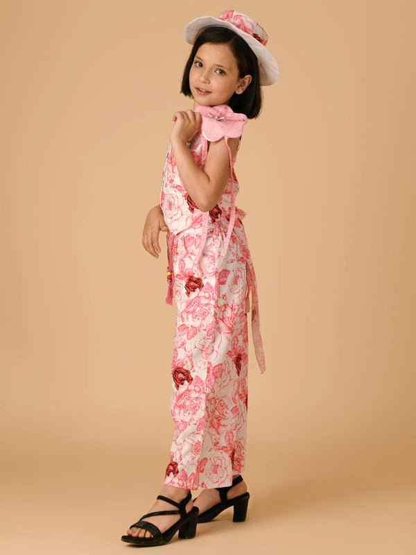 Albion Premium Girls Pink Skirt Top