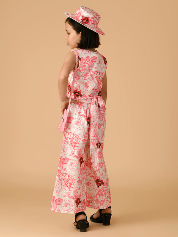 Albion Premium Girls Pink Skirt Top