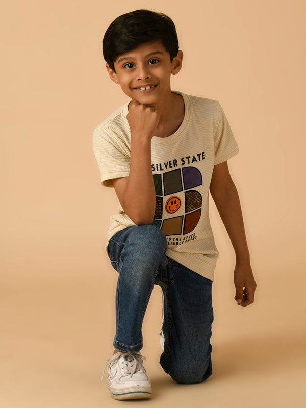 Albion Premium Boys Cream T-shirt