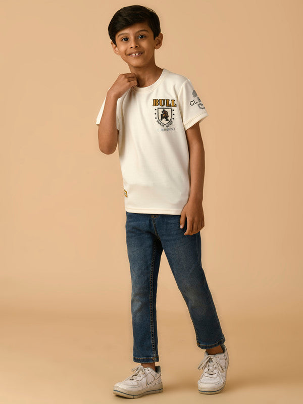 Albion Premium Boys White T-shirt