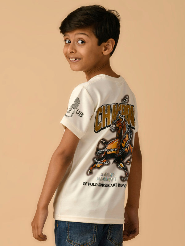 Albion Premium Boys White T-shirt