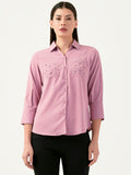 Albion Women Smart Premium Orange Casual Shirt