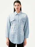Albion Women Smart Premium Denim Casual Shirt