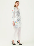 Albion Women Smart Premium White Co-ord set