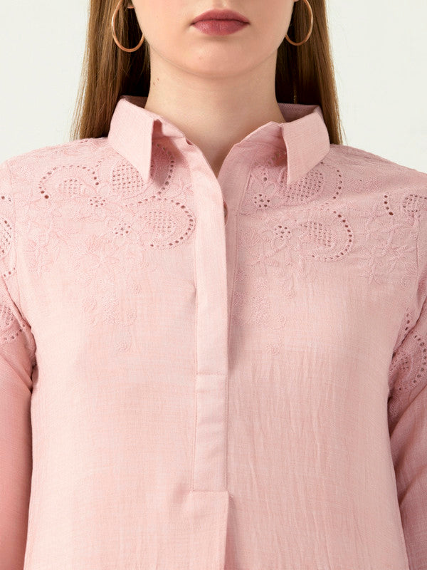 Albion Women Smart Premium Peach Co-ord set