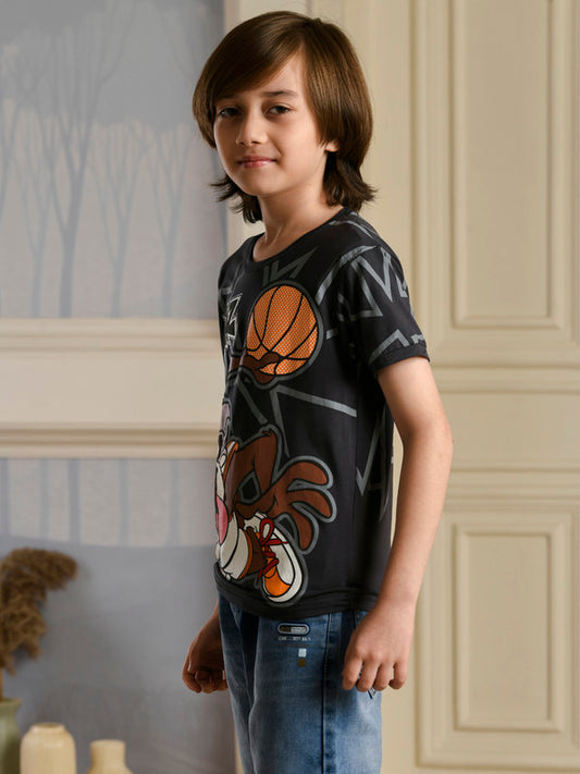 Albion Premium Boys Napoleon Black T-shirt