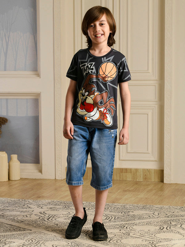 Albion Premium Boys Napoleon Black T-shirt