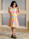 Albion Premium Girls Mayka Rainbow Frock