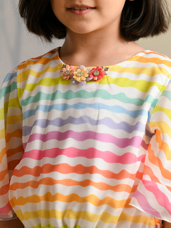 Albion Premium Girls Mayka Rainbow Frock
