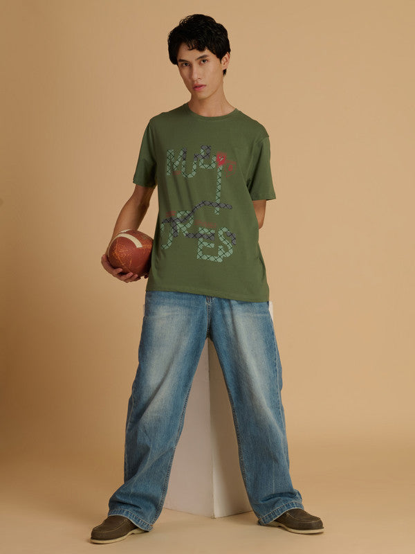 Albion Premium Men Green T-Shirt
