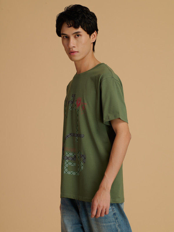 Albion Premium Men Green T-Shirt