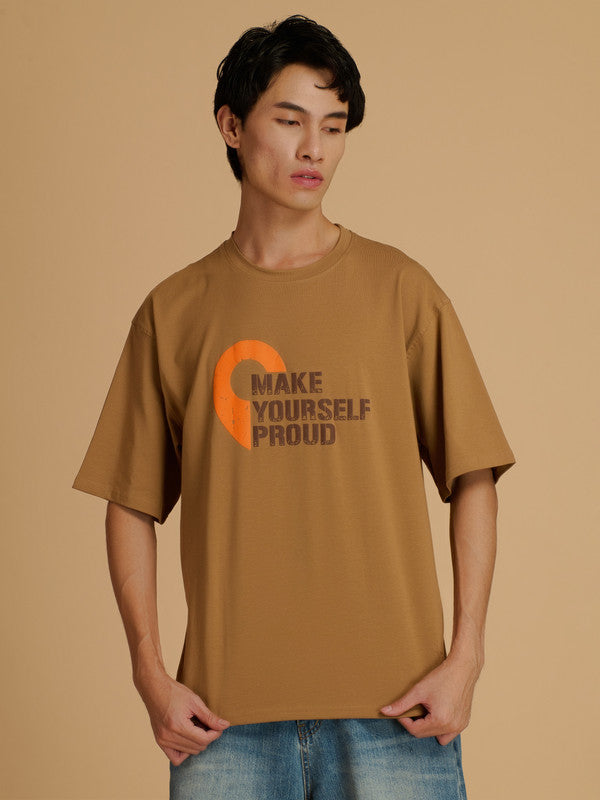 Albion Premium Men L.Brown T-Shirt