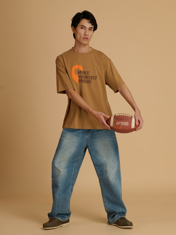 Albion Premium Men L.Brown T-Shirt
