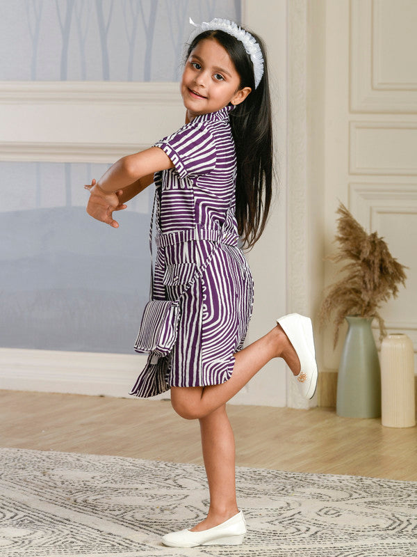 Albion Premium Girls Innocence Wine Frock