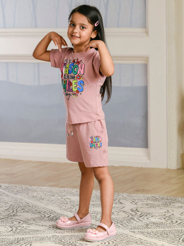 Albion Premium Girls Set Muskan Onion Night Suit