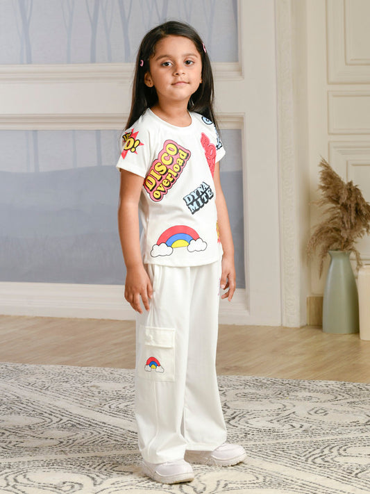 Albion Premium Girls Set Chco Bikki White Co-ord set