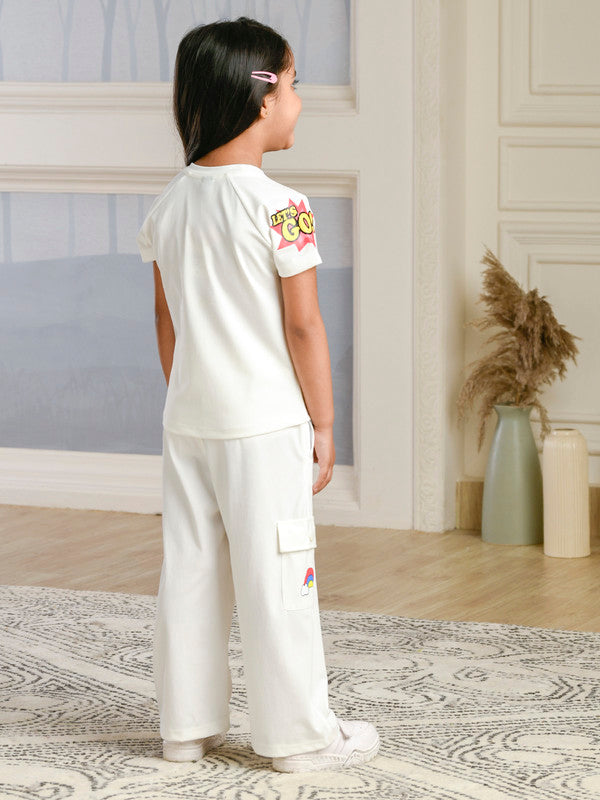 Albion Premium Girls Set Chco Bikki White Co-ord set