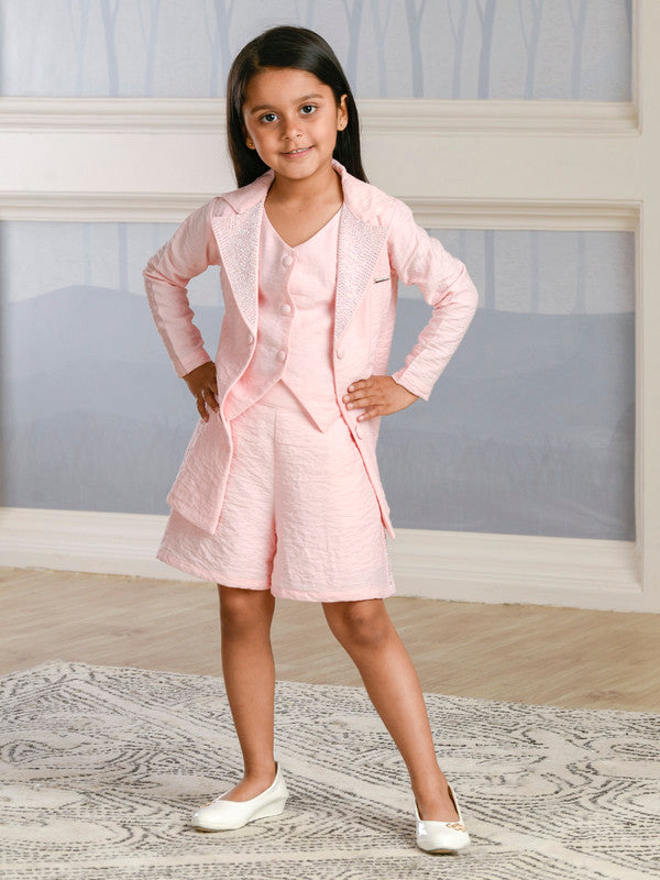Albion Premium Girls Set Innocence Peach Skirt Top