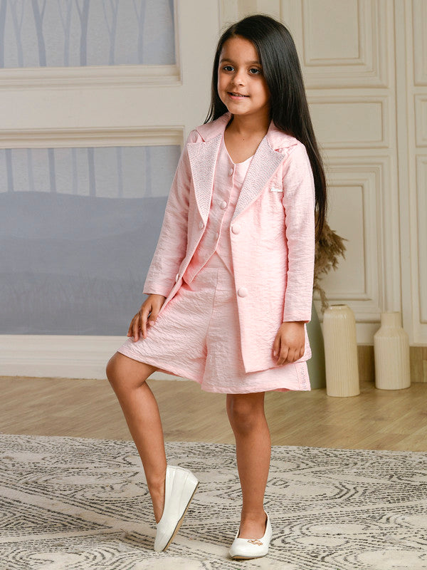 Albion Premium Girls Set Innocence Peach Skirt Top