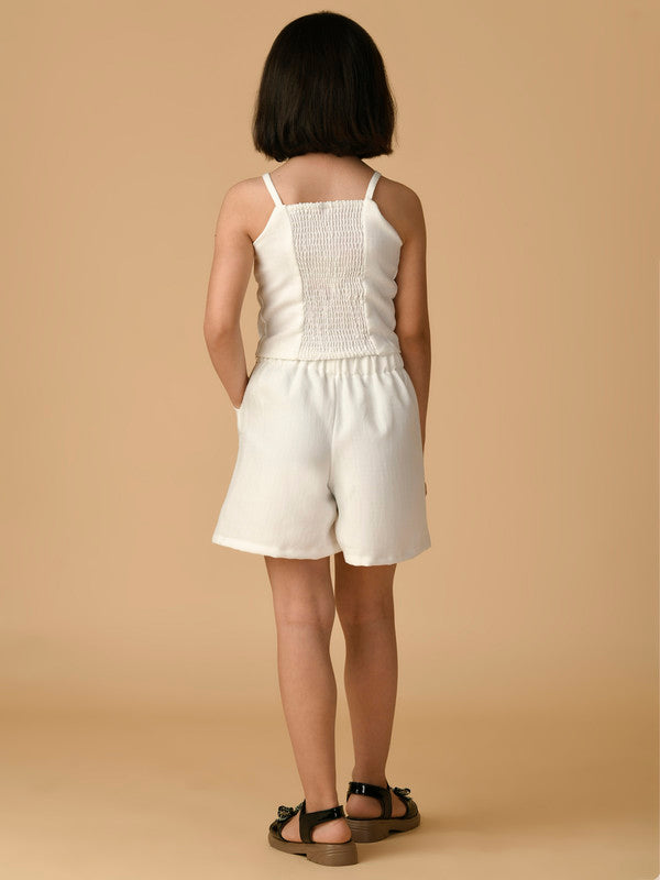 Albion Premium Girls Set White Skirt Top