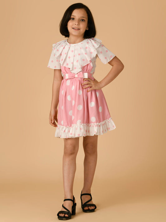 Albion Premium Girls Upper Pink Frock