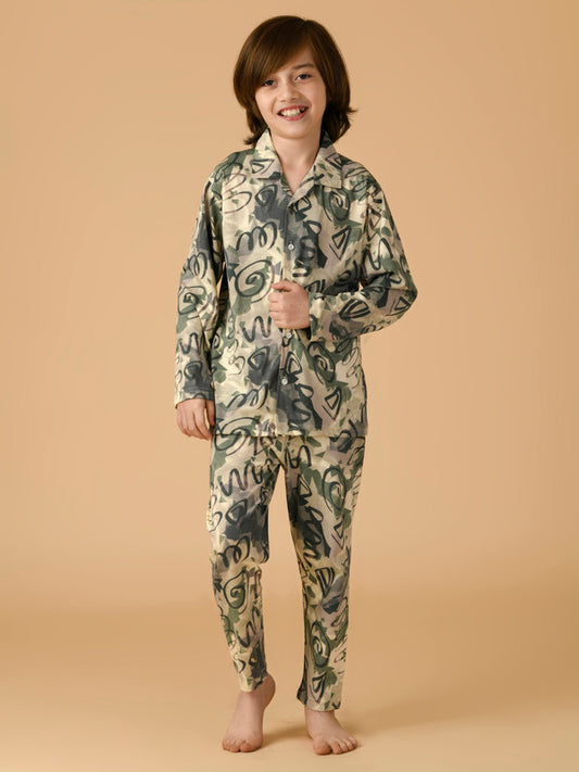 Albion Premium Boys Fawn Night Suit