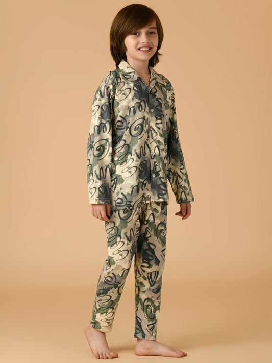 Albion Premium Boys Fawn Night Suit