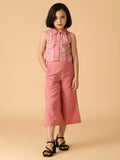 Albion Premium Girls Set Blue (Peach) Skirt Top