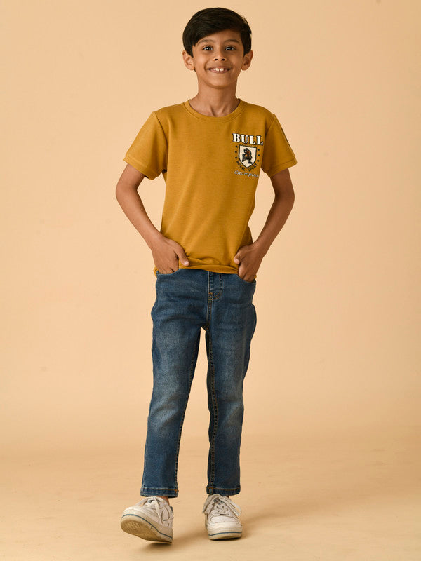 Albion Premium Boys Mustard T-shirt