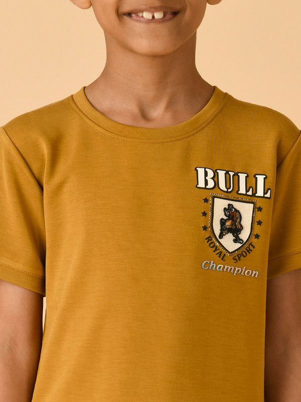 Albion Premium Boys Mustard T-shirt